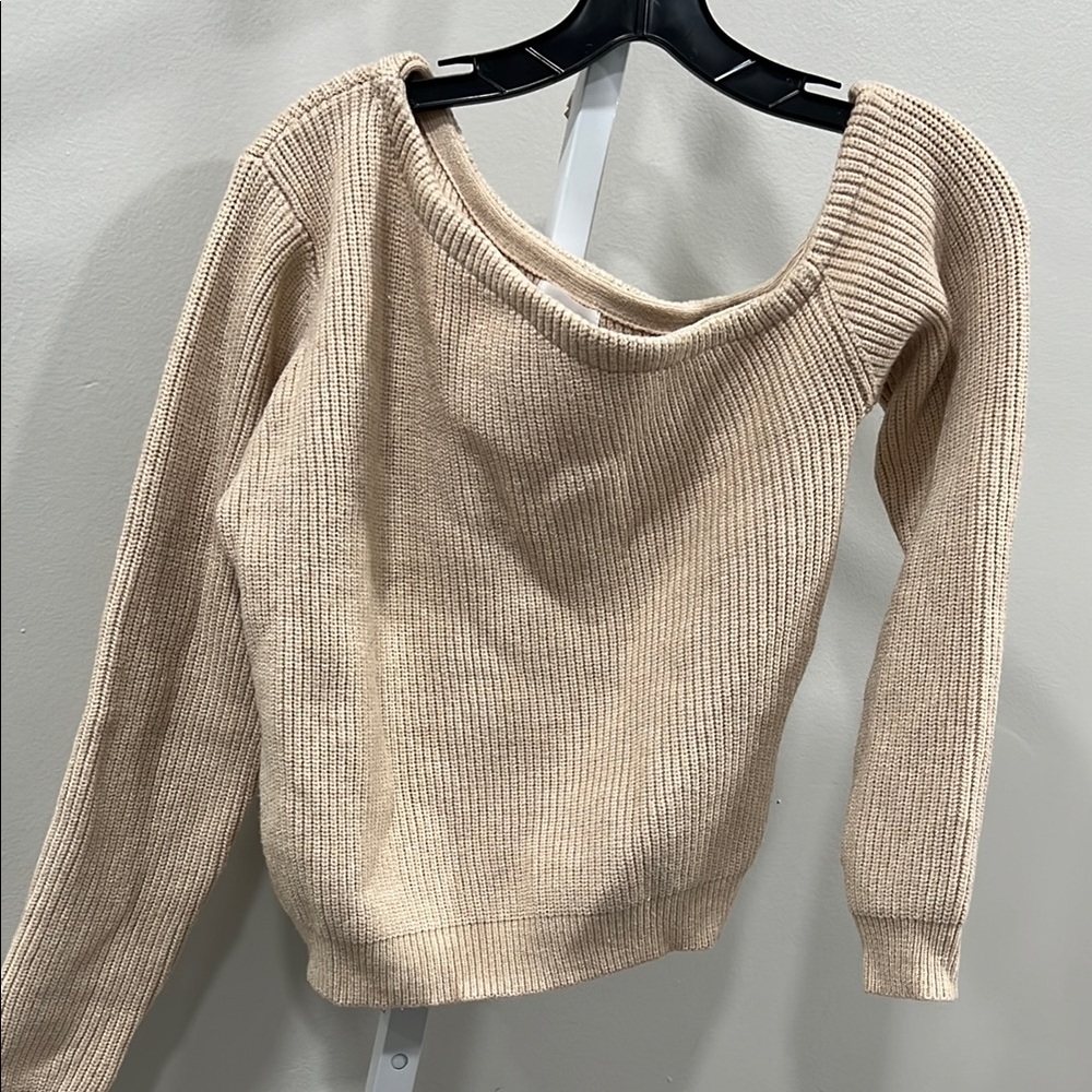 superdown Ravie One Shoulder Sweater in Nude - Picture 2 of 4